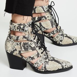 Sam Edelman Snake Skin Boots Size 7.5